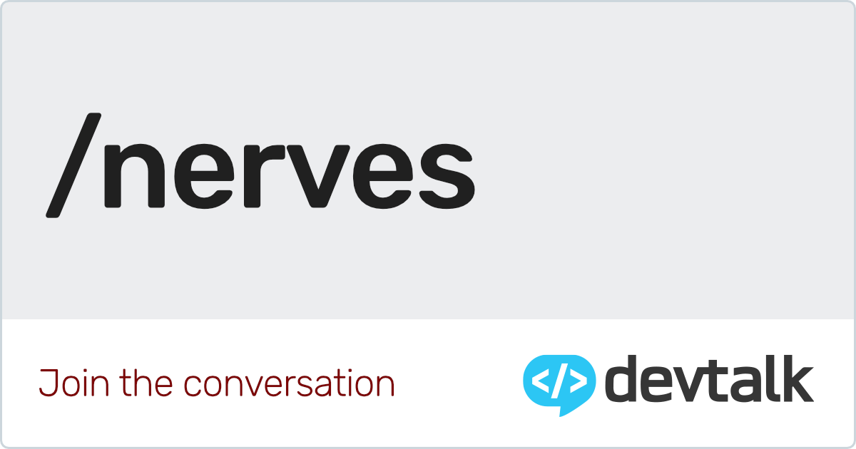Nerves Embedded Systems Framework Portal | Devtalk