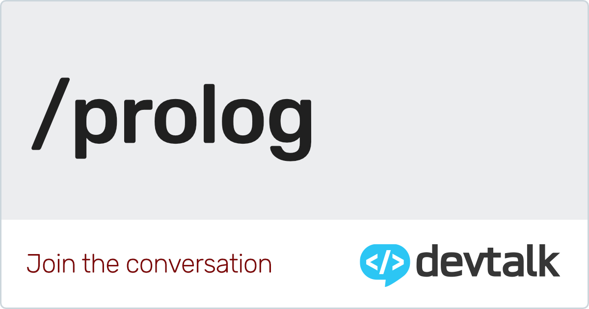Prolog Programming Language Portal | Devtalk